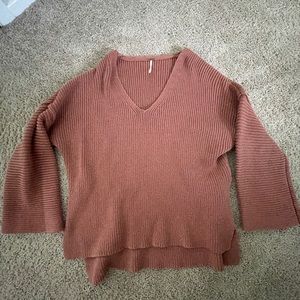 Free People Mauve Knit Sweater